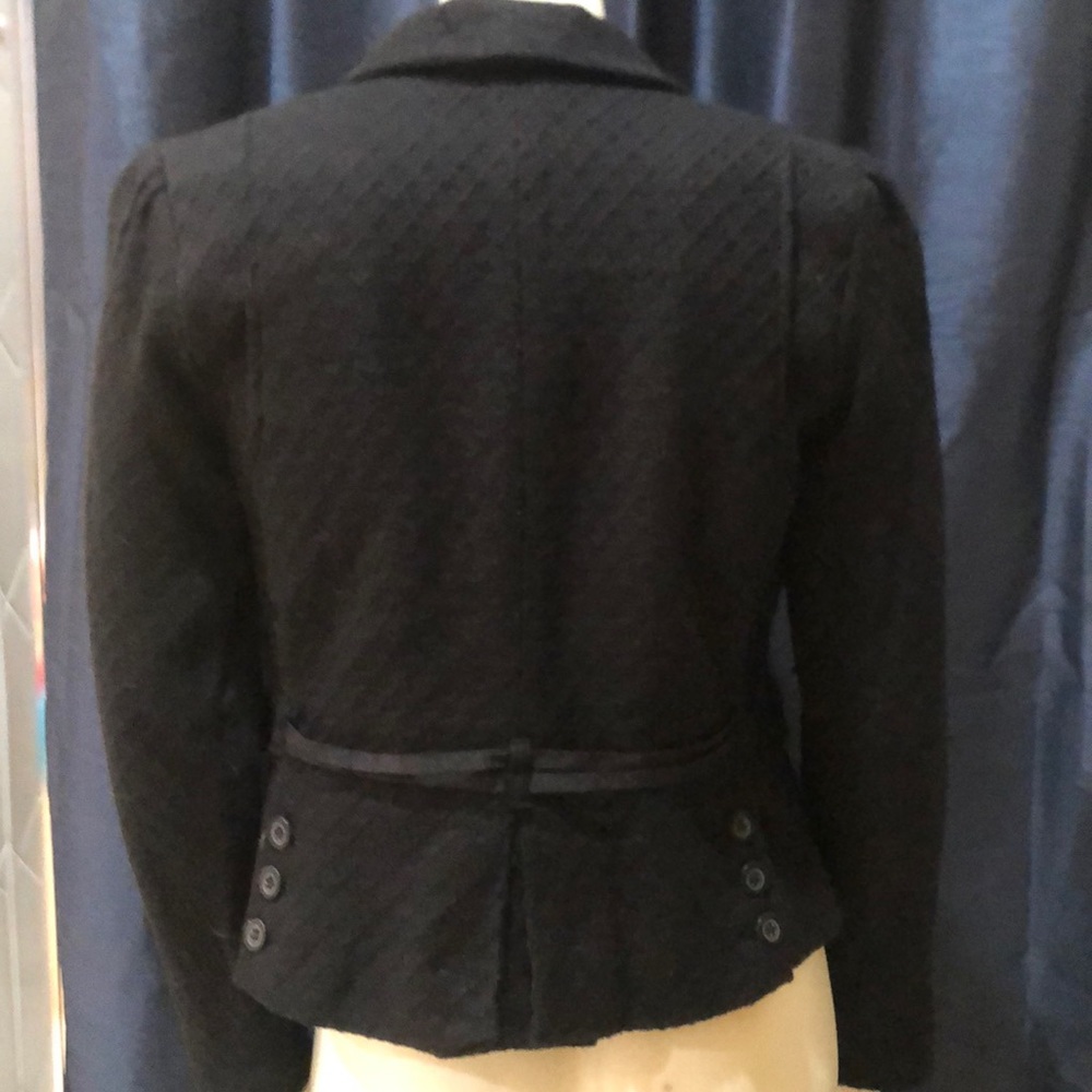 View Collection Black Crop Tweed Blazer